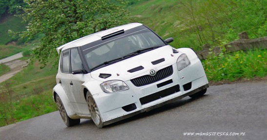 Michał Kościuszko testuje Skodę Fabię S2000